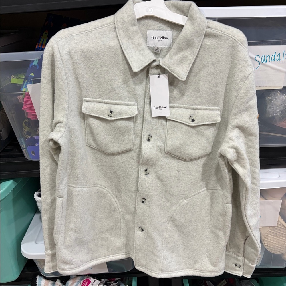 Goodfellow & Co Men's Light Gray Shirt Jacket